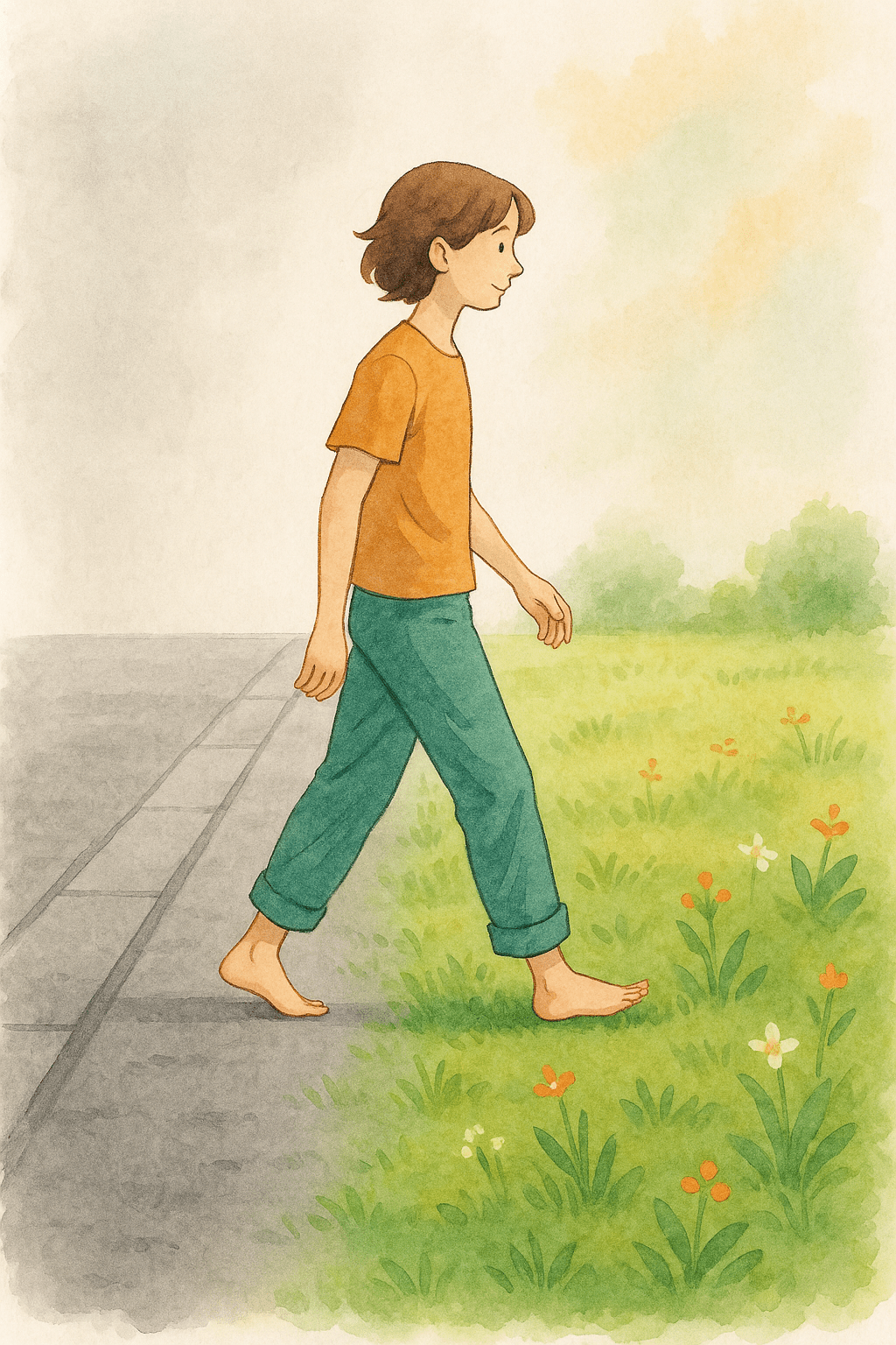 Asfalto vs. Hierba: Cómo el Suelo que Pisas Moldea tu Mente&nbsp;👣🌱