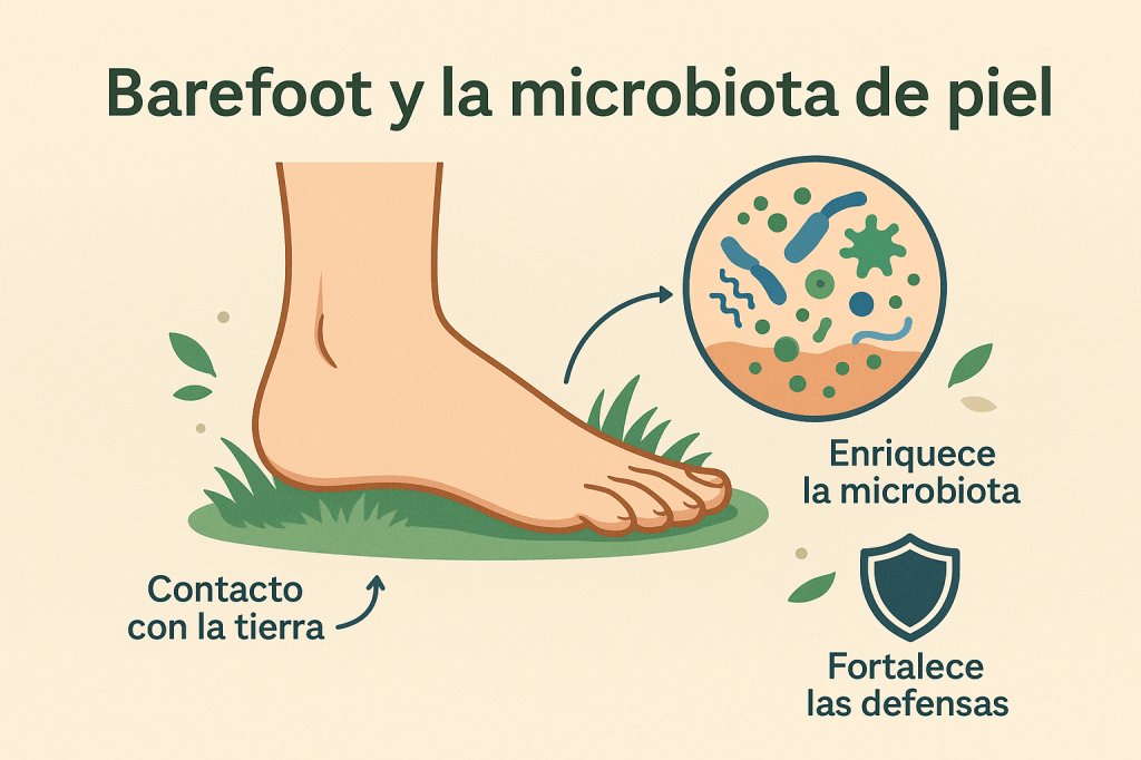 Barefoot y la Microbiota de la Piel: Cómo el Contacto con la Tierra Fortalece tus&nbsp;Defensas