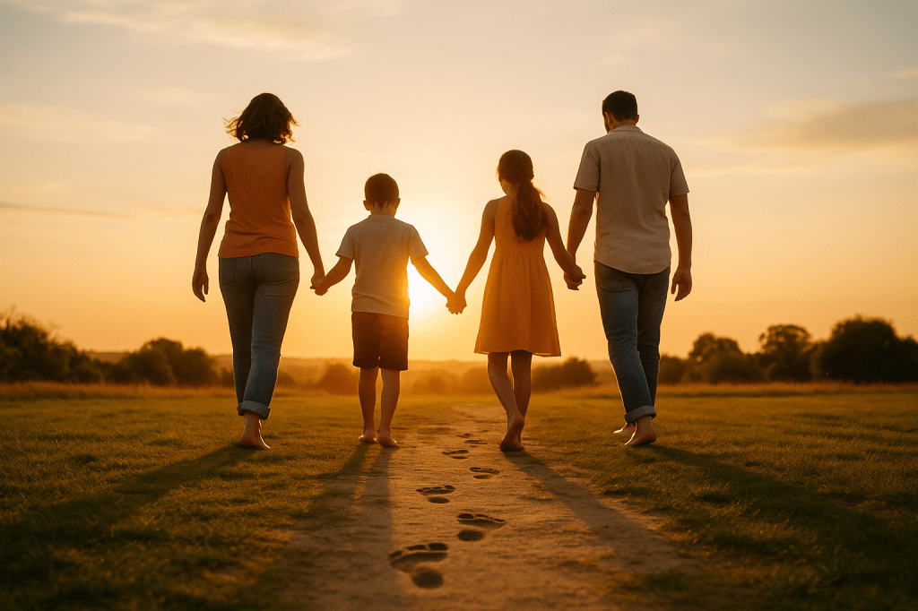 Transición al barefoot en niños, ilustración educativa sobre errores comunes y pasos correctos.